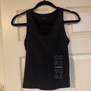 NWOT Core Power Yoga Black Tank Top sz S